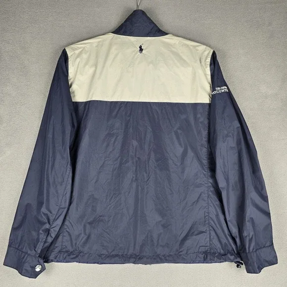 Ralph Lauren Golf Jacket Mens Medium Blue White US Open Pinehurst Volunteer 2014